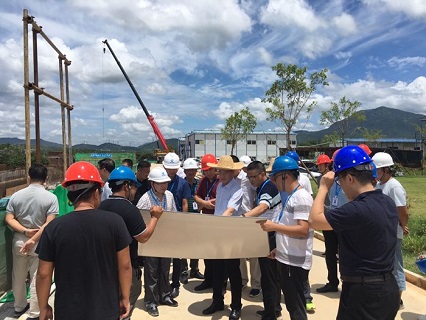 吕小敏董事长率队视察E^半岛供水工程、新建水厂安全生产及目推进情况